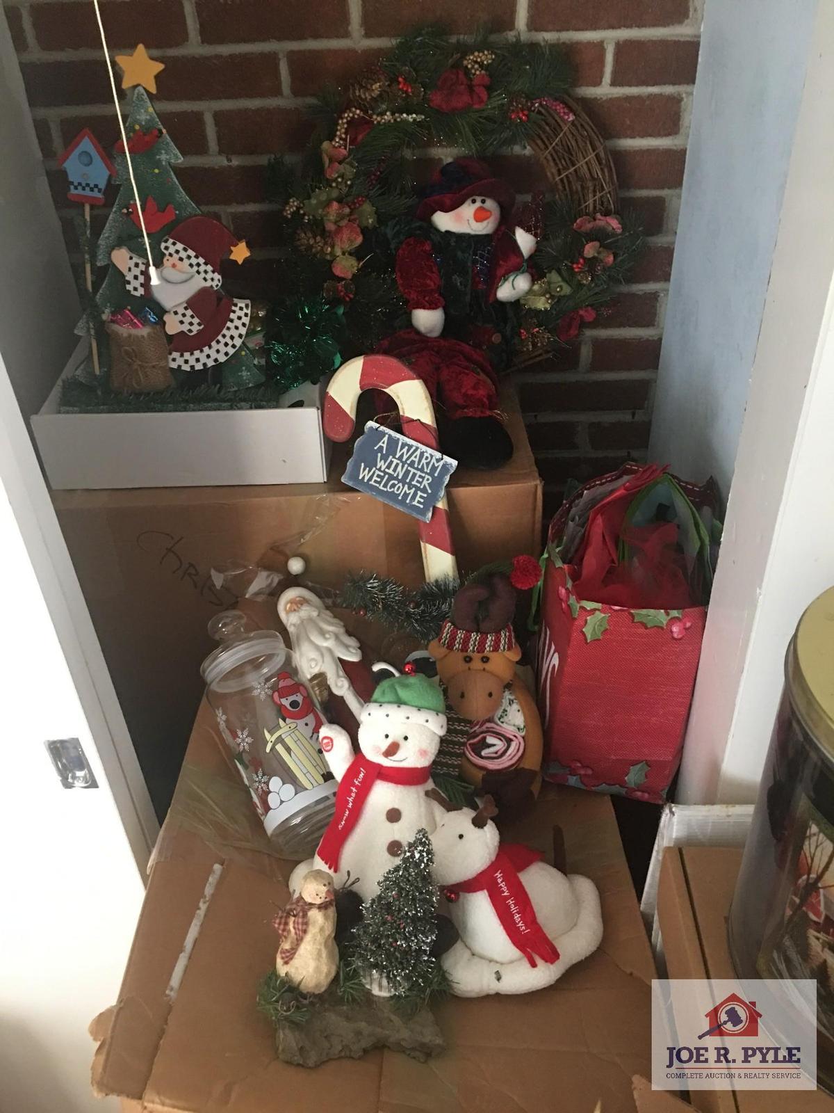 Lot of Christmas decorations