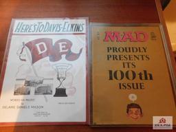 Madd magazine 100th issue January 1966, Davis and Elkins school songbook