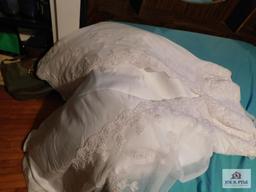 David's Bridal wedding dress size 26W with slip