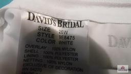 David's Bridal wedding dress size 26W with slip