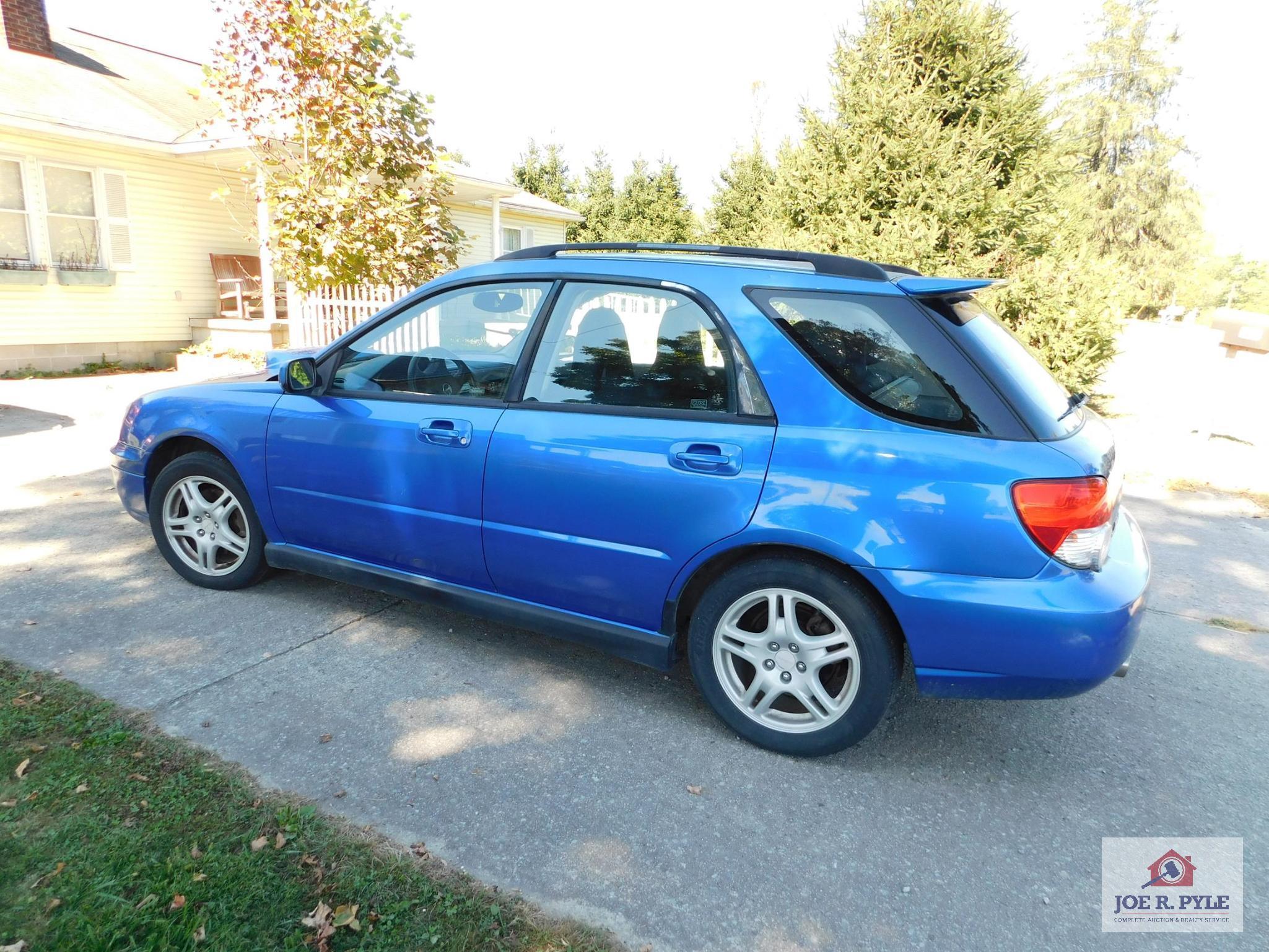 2004 Subaru Impreza all wheel drive vin: JF1GG29624G816322 4-speed manual transmission turbo,