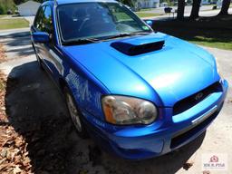 2004 Subaru Impreza all wheel drive vin: JF1GG29624G816322 4-speed manual transmission turbo,