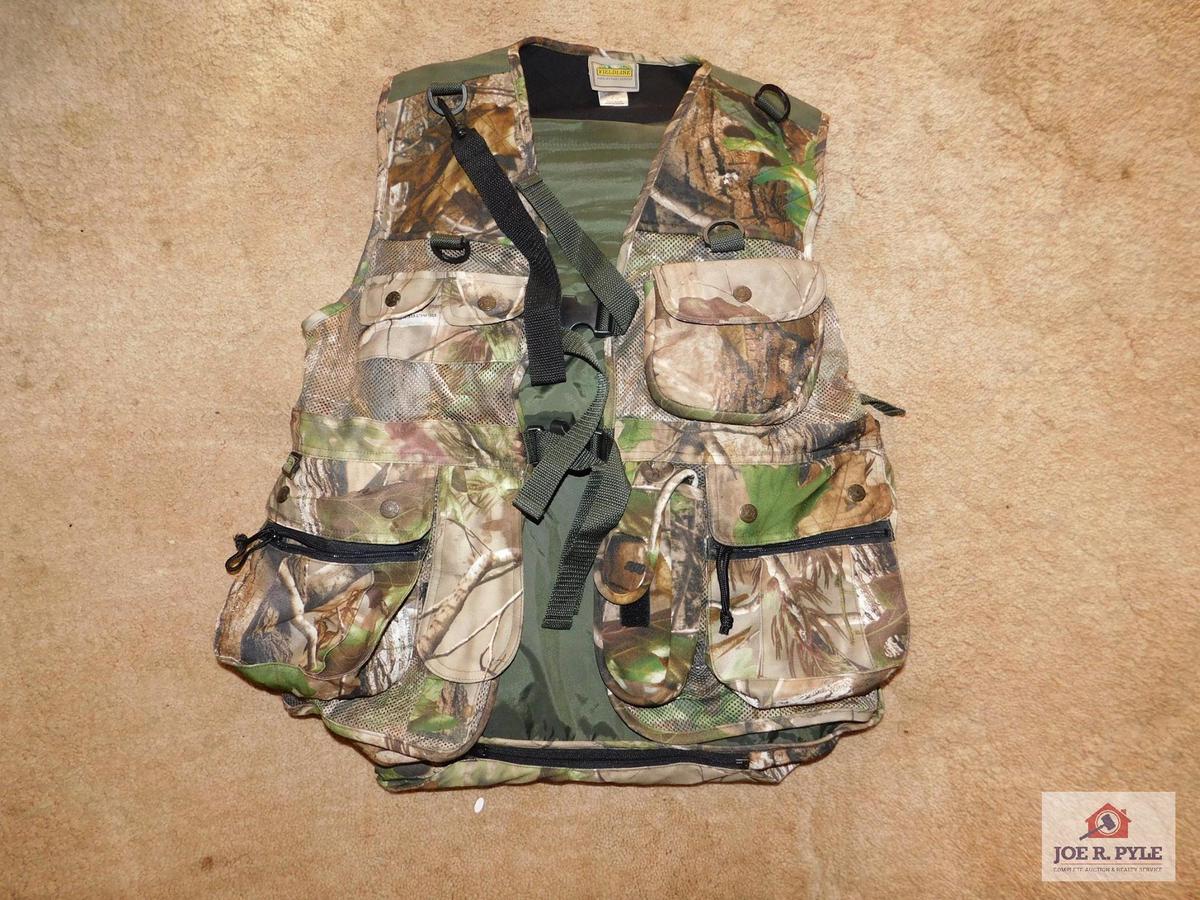 Men's small Fieldline camouflage hunting vest