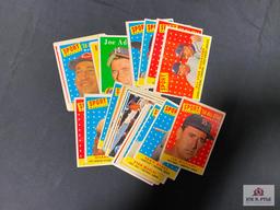 Lot of 20 1958 BB Stars, All-stars, & specials: Aaron, Musial, Banks, Williams, F. Robinson, etc.