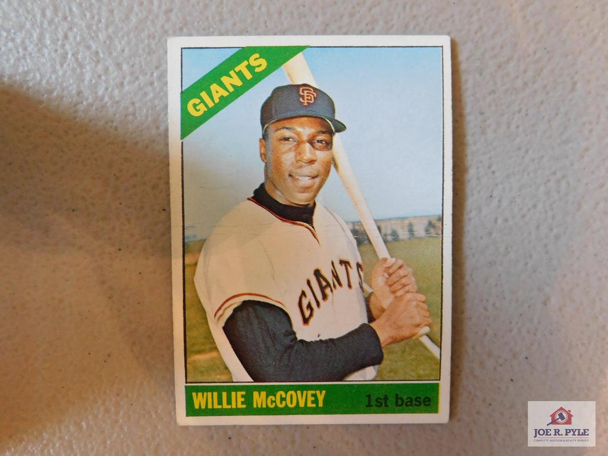 1966 Topps 40 High's: McCovey, Roberts, Clarke, Williams, McLain, Perry, Twins team, G/ Jackson,