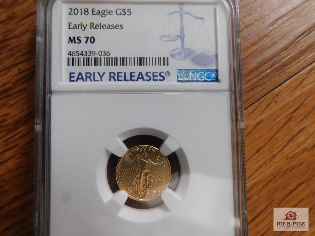 2018 Eagle G $5 Early Release MS 70