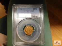 1926 Indian Head $2.50 Gold Piece PCGS MS 63