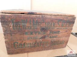 Wooden Crate- The W.J. Mccahan S.R.Co Sugar Crate 23X15X14