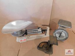 Group Of 3 Scales- Ohaus, Hanson And Liberty Postal Scale