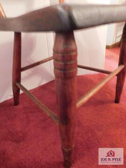 Antique plank bottom chairs