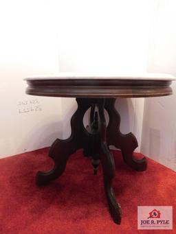 Reproduction marble top table20x24
