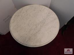 Reproduction marble top table20x24
