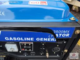 new blue 3500 watt generator (cracked panel)