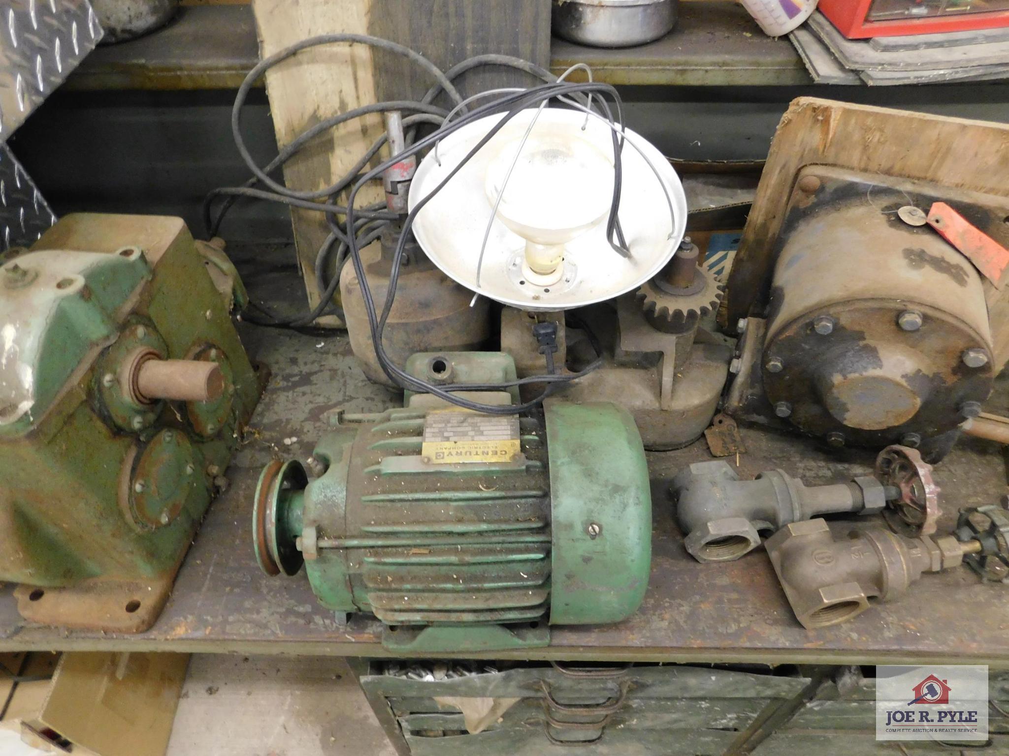 1 Section of work bench w/ all contents of drawers, bolts