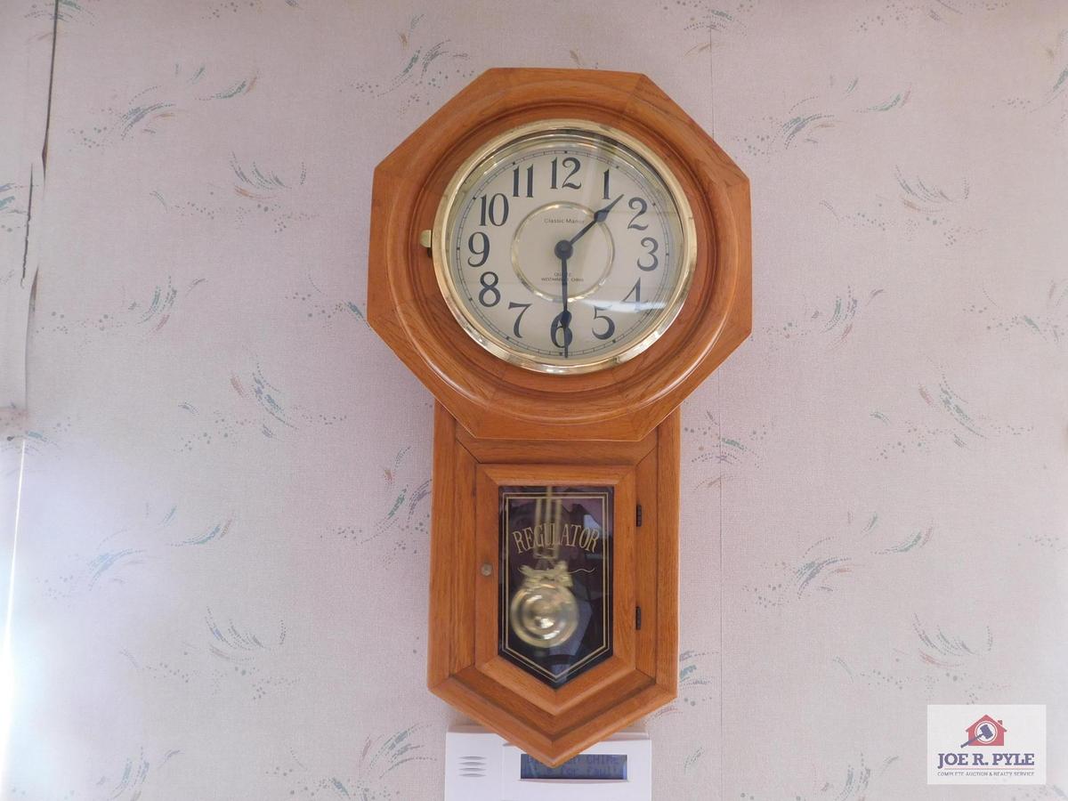 Quartz ,Westminster ,regulator clock