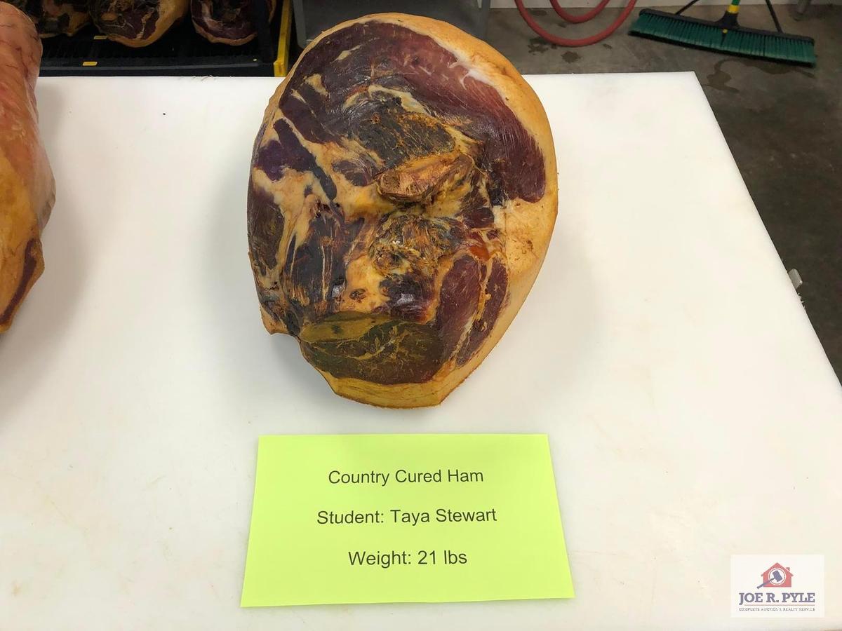 Country Cured Ham (21lbs) | Student: Taya Stewart