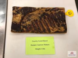 Country Cured Bacon (5lbs) | Student: Camron Watson