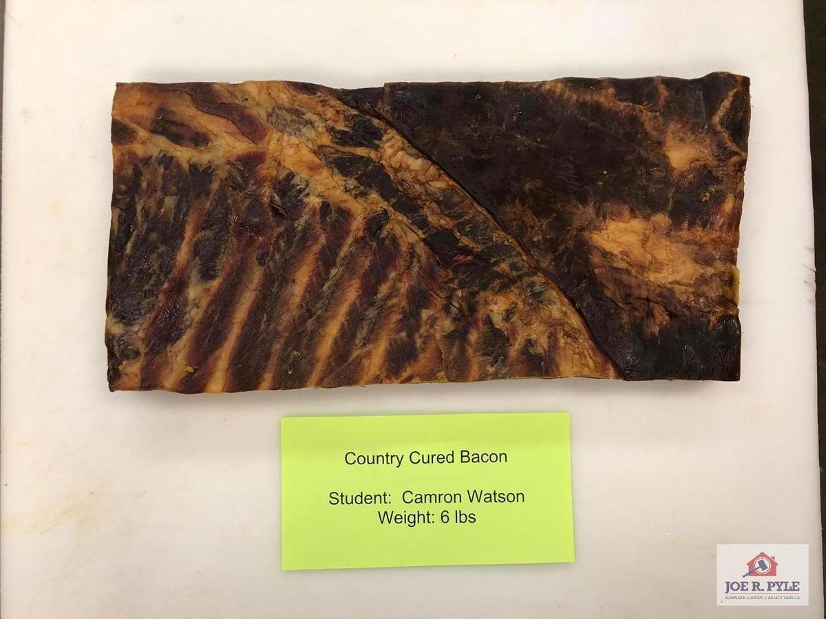 Country Cured Bacon (6lbs) | Student: Camron Watson