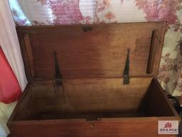 Early antique dovetailed chest
