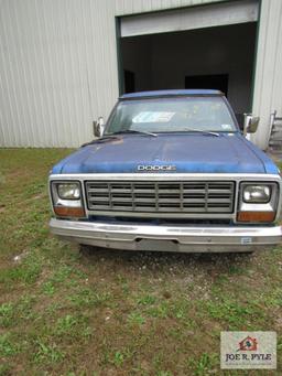 No Title Parts Only No Keys 1982 Dodge Ram 150 Custom Vin 1B7Fd14T0Tods400384 {Non Running}