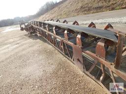 Approx. 50' Conveyor w/ motor (bent)