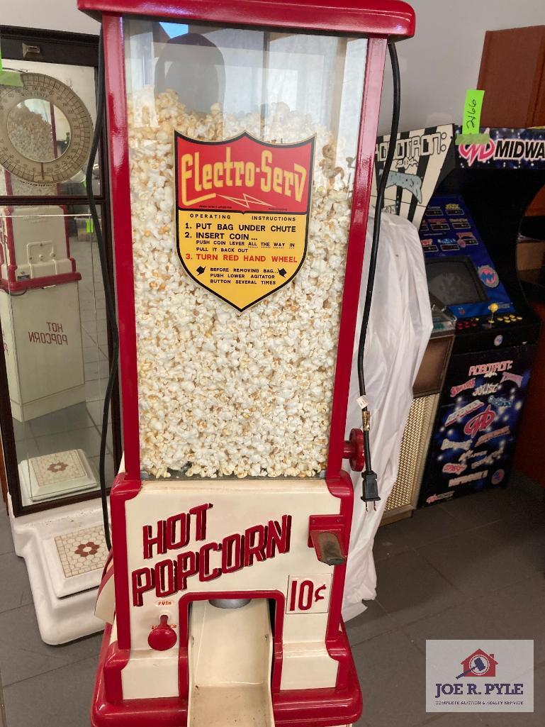 Electro-Serve Hot popcorn Vendor 68" x 16" x 16", as found