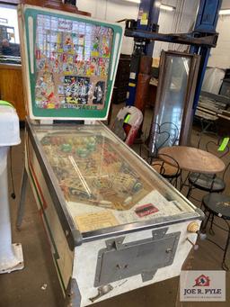 D. Gottlieb Pinball machine, as found