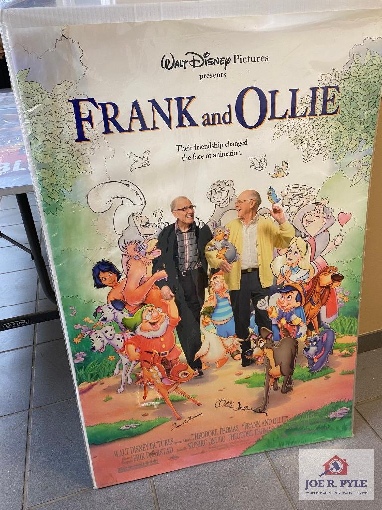 Disney Frank & Ollie autographed poster