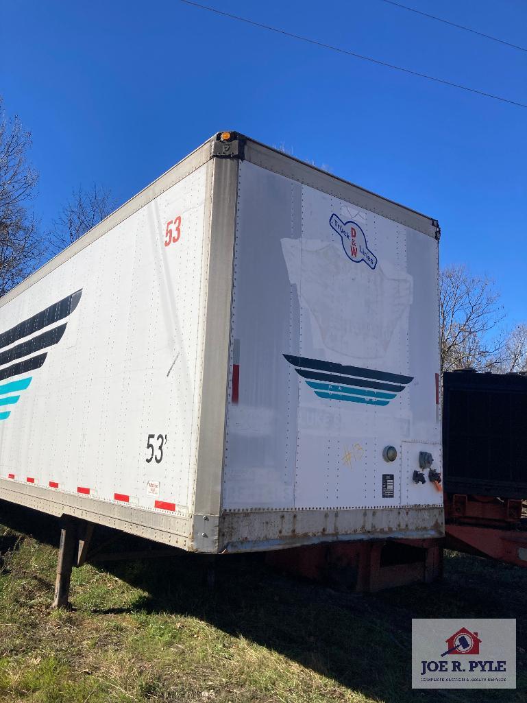 2001 Vanco 53' box trailer