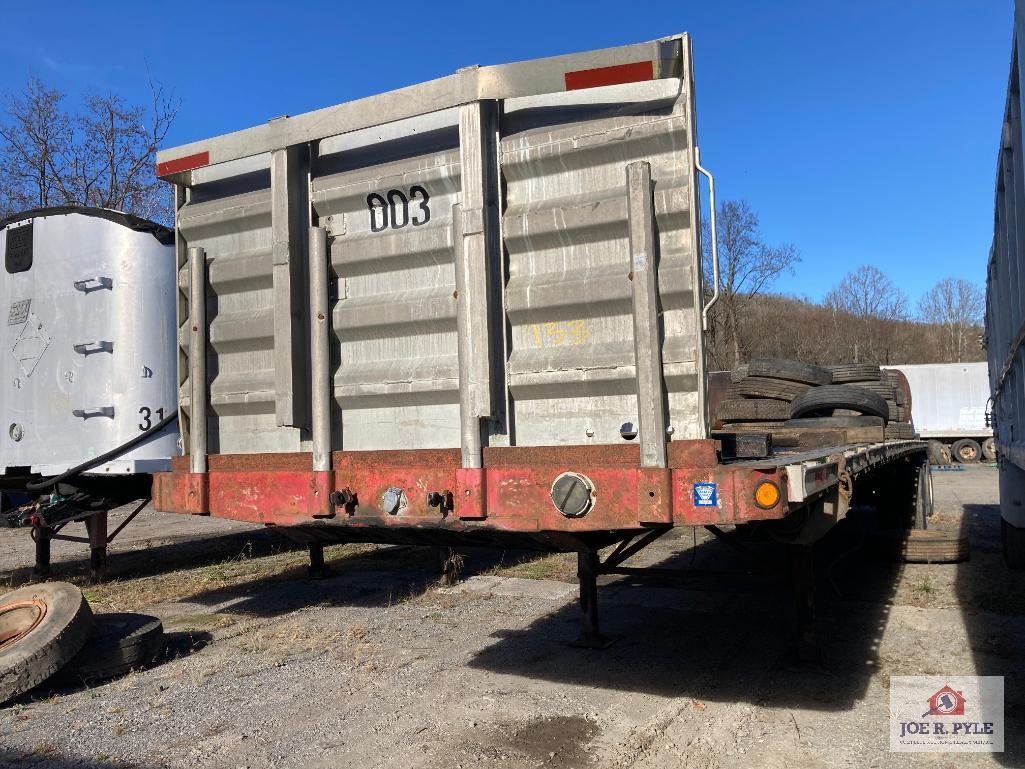 1994 East flat bed aluminum trailer