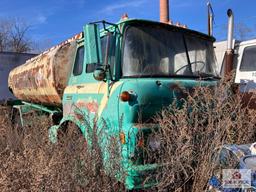 1972 GMC 750 cab over tanker truck