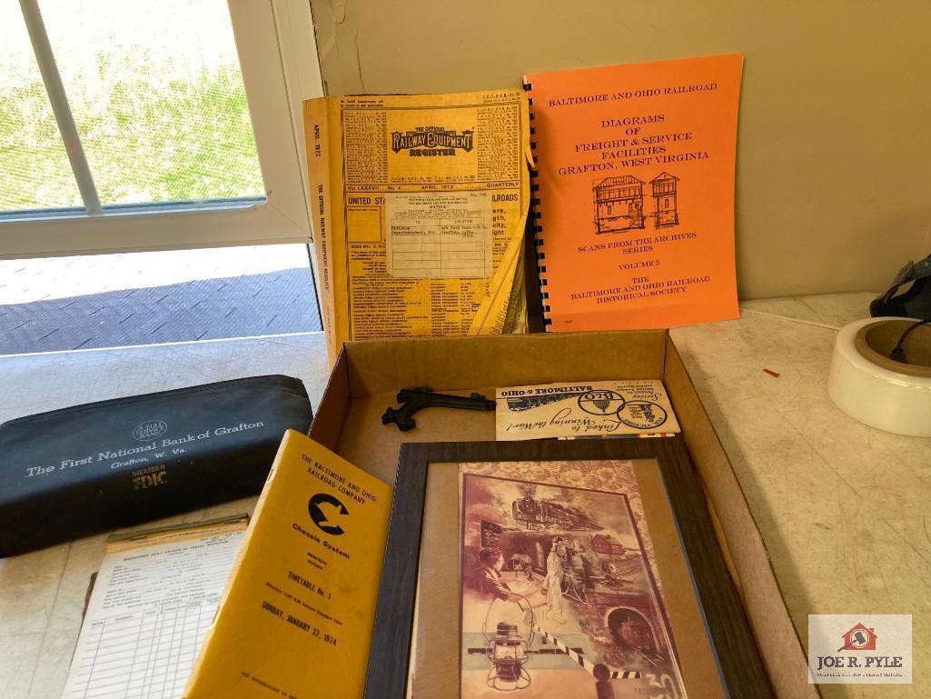 Lot of railroad memorabilia