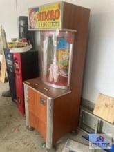 Vintage Original Bimbo 3 Ring Circus Arcade Machine 72 x 27 x 24 as found