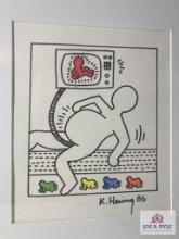 Original Drawing by Keith Haring 1986