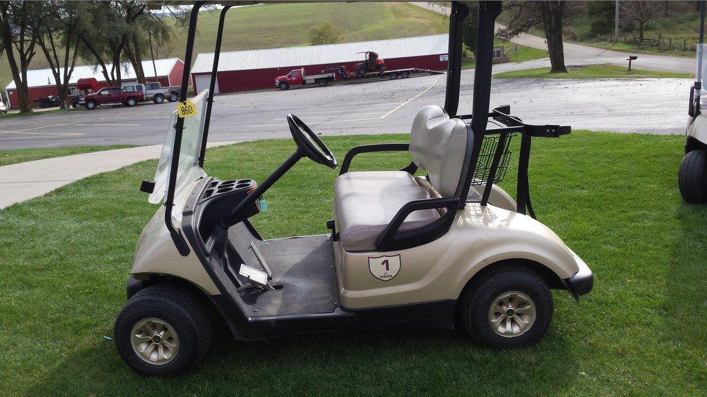 2009 Silver Yamaha Golf Cart #1