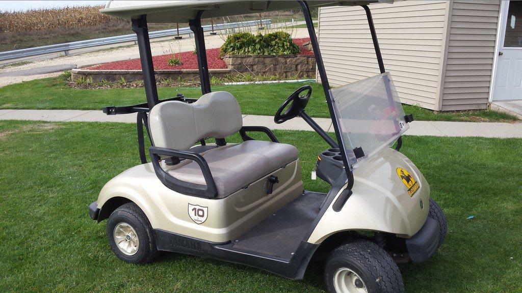 2009 Silver Yamaha Golf Cart #10