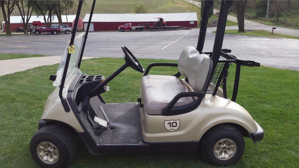 2009 Silver Yamaha Golf Cart #10