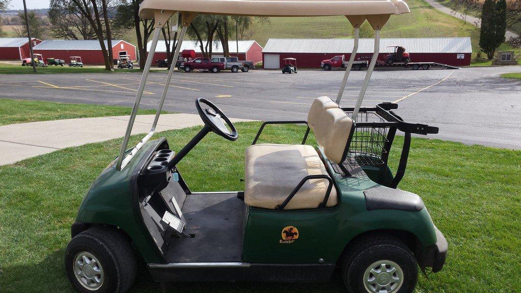 2005 Green Yamaha Golf Cart #52