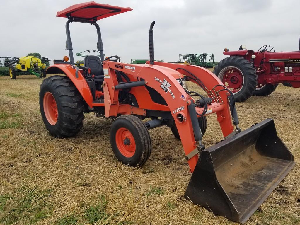 2008 Kubota M7040 Tractor W/Woods QT LU126 Loader