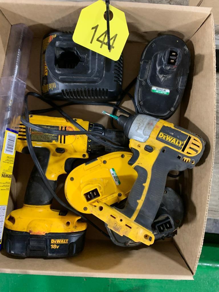 Dewalt 18V Cordless Drill & Cordless Hammer Drill