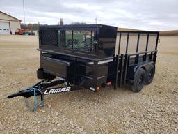 2019 LAMAR TANDEM AXLE TRAILER, MODEL UT771223