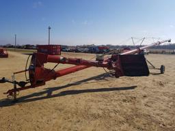 FARM KING 10 X 70' AUGER W/ SWING HOPPER-WORKS