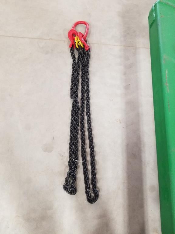 New - 5/16" 7' G80 Double Chain Sling