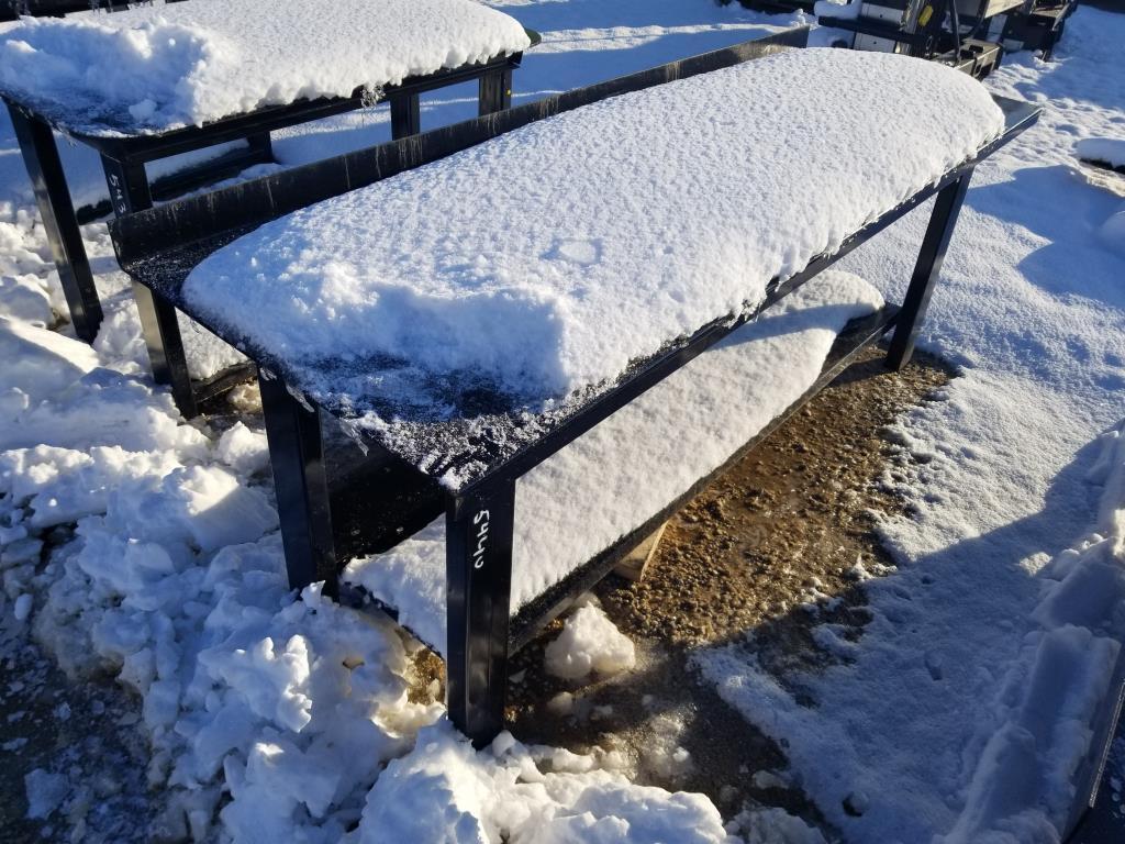 90" x 30" Metal Shop Table