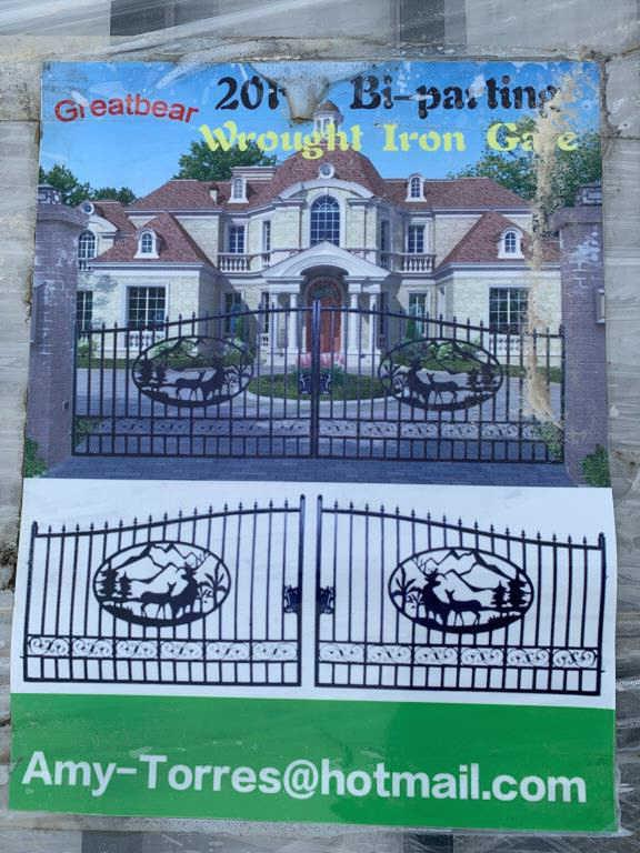 Great Bear 20' Bi Parting Wrought Iron Gates