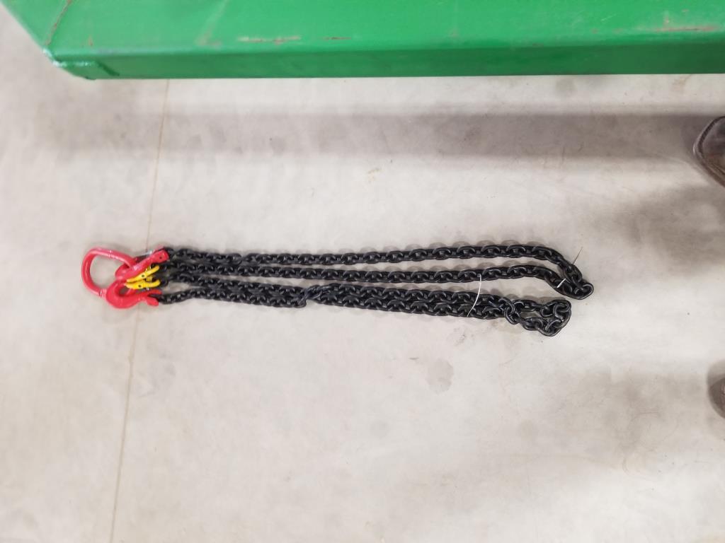 New - 5/16" 7' G80 Double Chain Sling