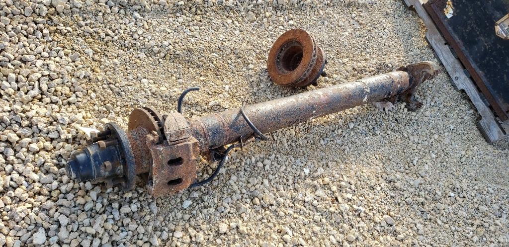 10,000 LB TRAILER AXLE W/ BROKEN HUB