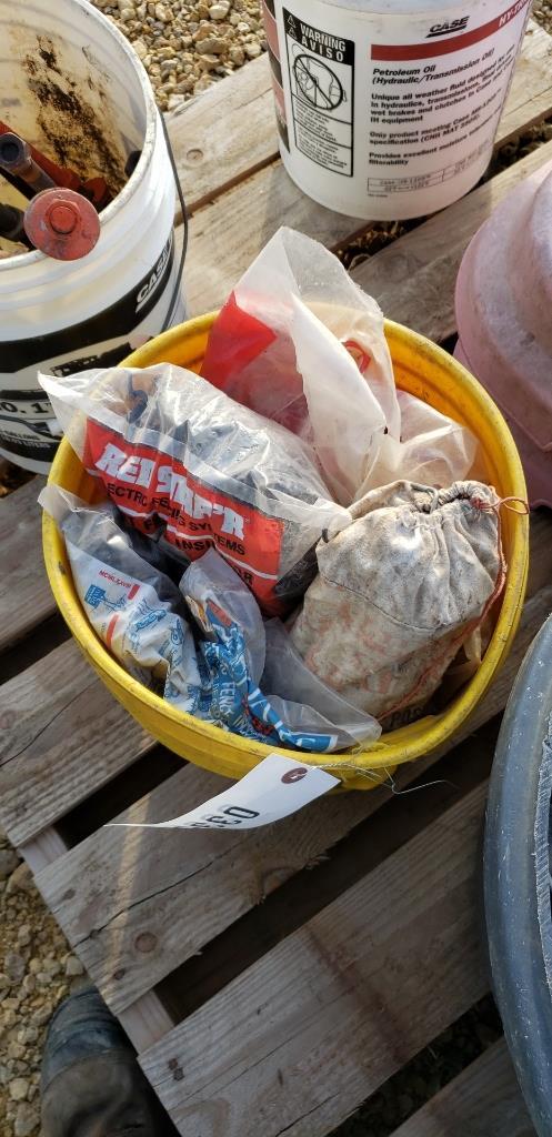 BUCKET OF FENCE INSOLATORS