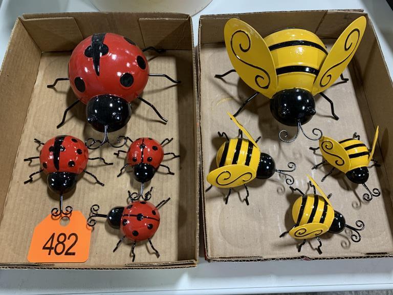 Set of Lady Bugs & Set of Bees