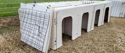 4-SECTION FIBERGLASS CALF HUTS